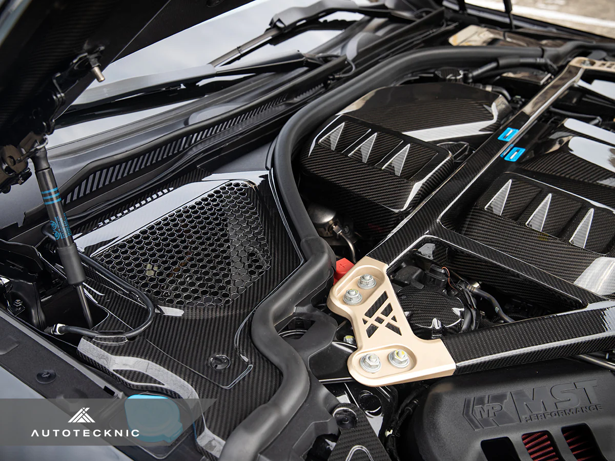 AutoTecknic ATK-BM-0820-DCG Комплект отделки под капотом двигателя из сухого карбона — G87 M2 | G80 M3 | G82/ G83 M4 №2