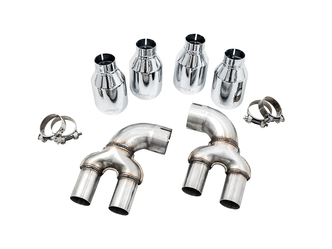 AWE 2019+ BMW M340i (G20) OE-Config-To-Quad Tip Conversion Kit - Chrome Silver Tip №1