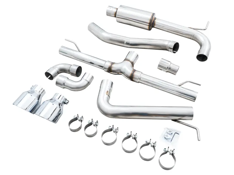 AWE AWE3020-32658 2022 VW GTI MK8 Track Edition Exhaust - Chrome Silver Tips №11