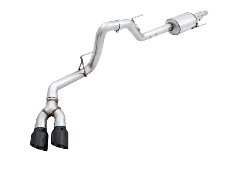 AWE 3015-23058 Tuning 2015+ Ford F-150 0FG Single Exit Performance Exhaust System W/4.5in Diamond Black Tips