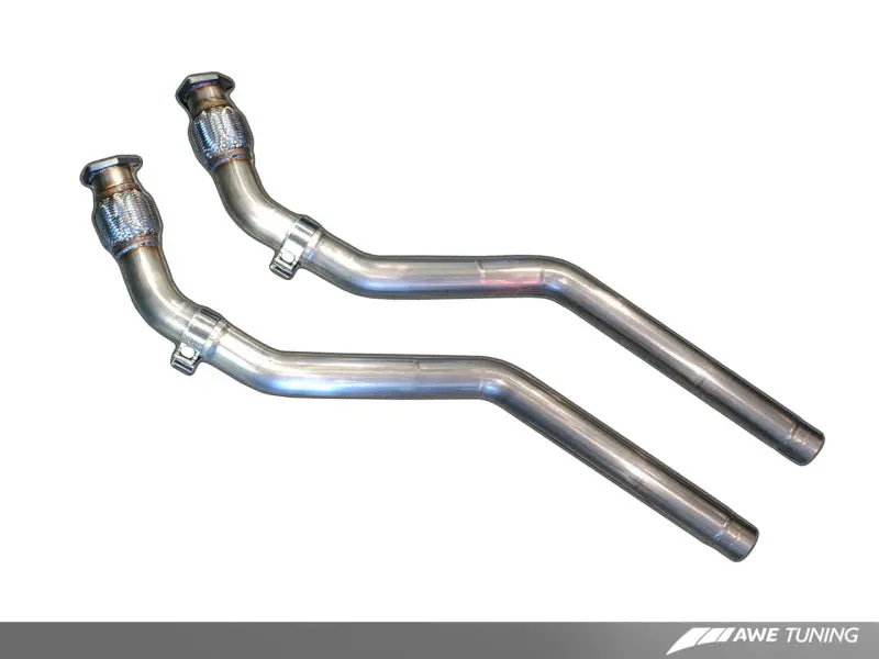 AWE 3215-11036 Tuning Audi B8 4.2L Non-Resonated Downpipes For S5