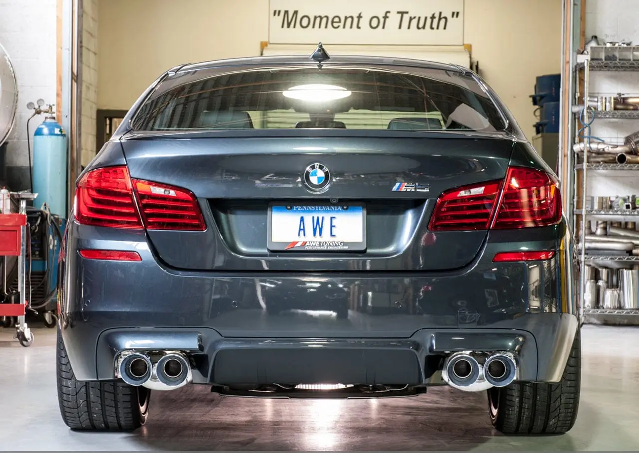 AWE BMW F10 M5 Touring Edition Axle-Back Exhaust - Chrome Silver №2