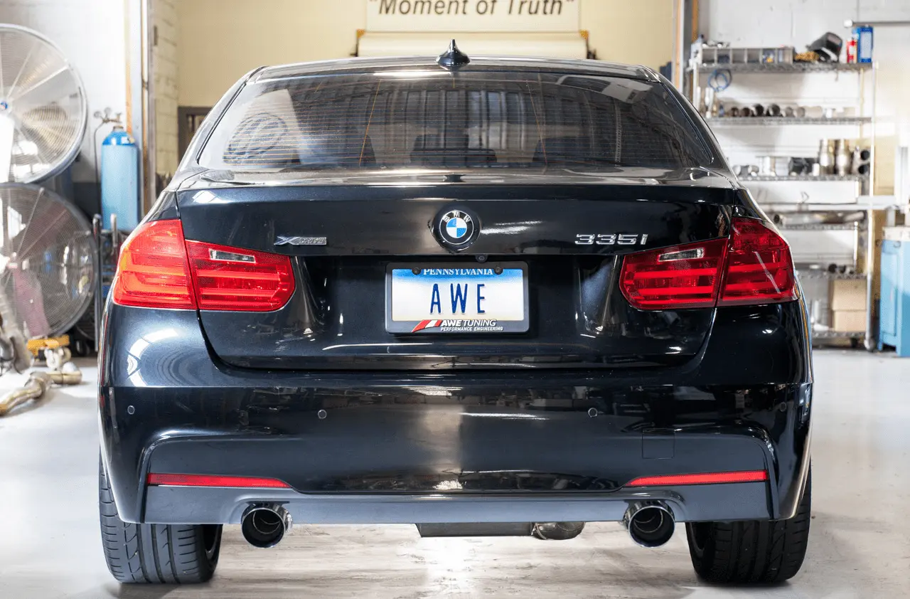 AWE BMW F3X 335i/435i Touring Edition Axle-Back Exhaust - Diamond Black (102mm) №4