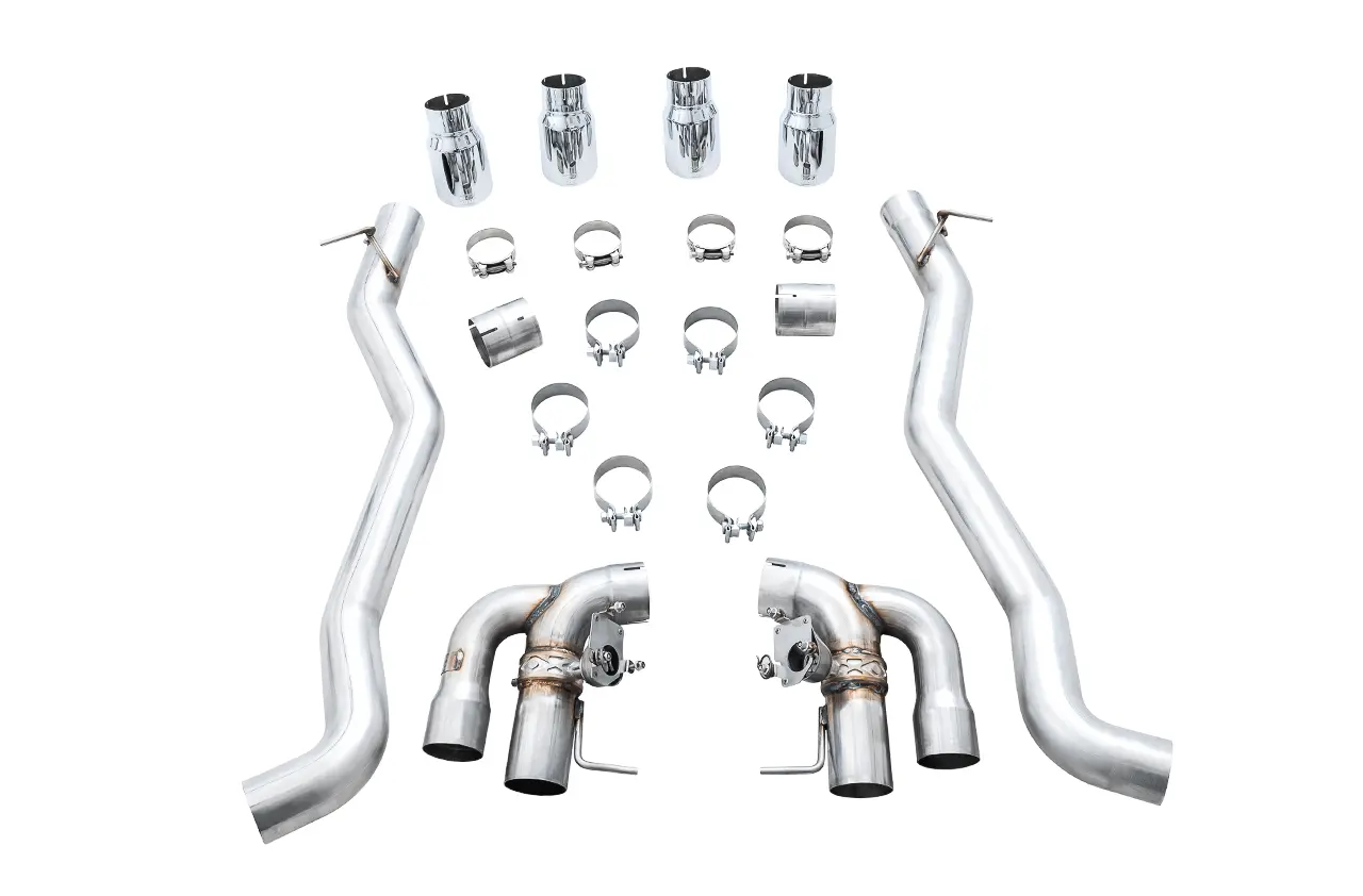 AWE Exhaust SUITE FOR BMW F90 M5 - SwitchPath™ Axleback - SwitchPath™ Axleback - Chrome Silver Tips