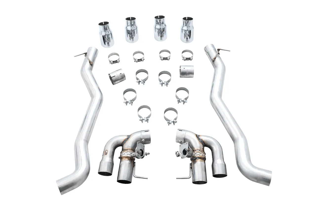 AWE Exhaust SUITE FOR BMW F90 M5 - SwitchPath™ Axleback - SwitchPath™ Axleback - Chrome Silver Tips №1