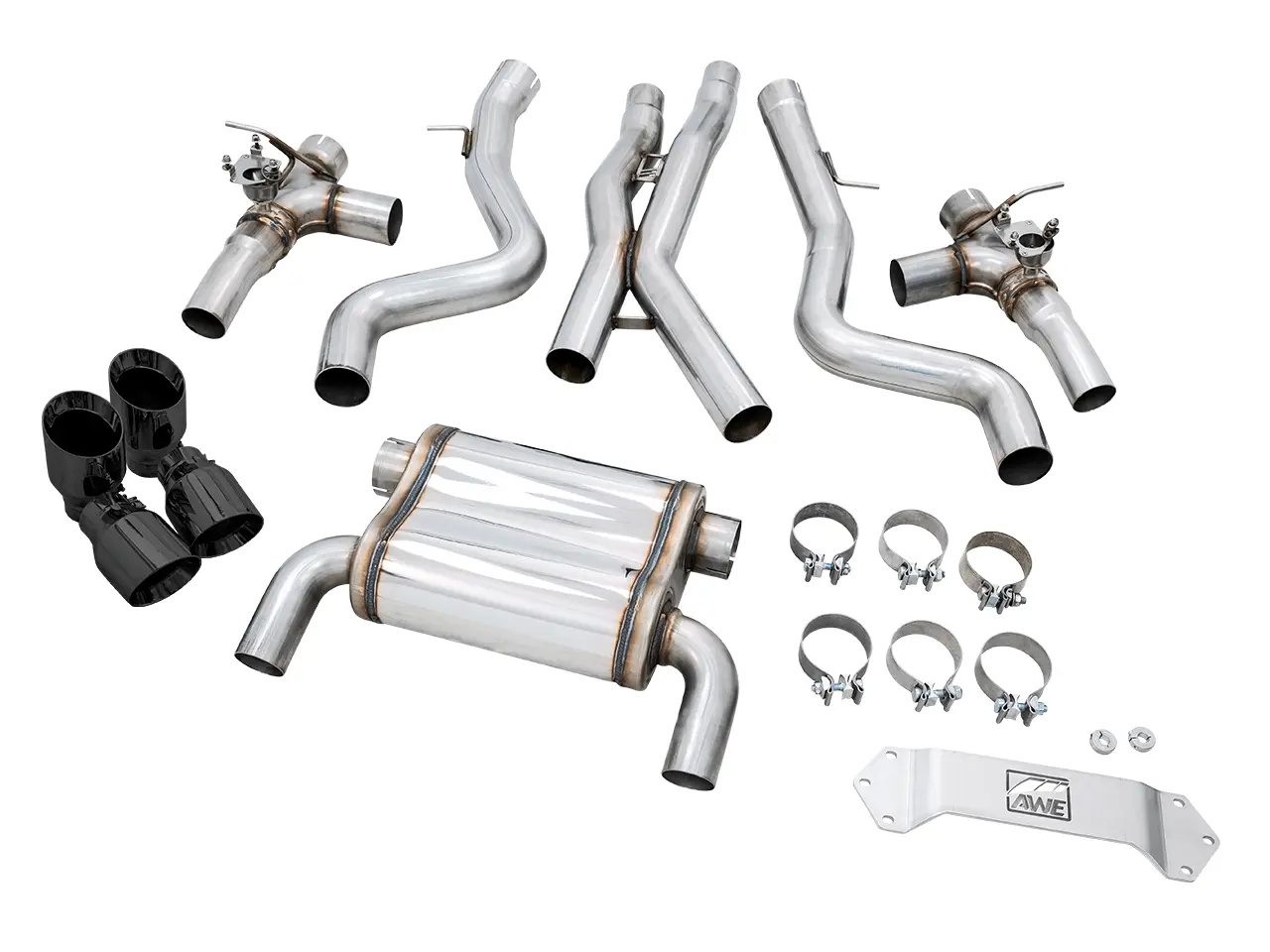 AWE Exhaust Suite for the BMW F8X M3/M4 - SwitchPath - Chrome Silver Tips №3