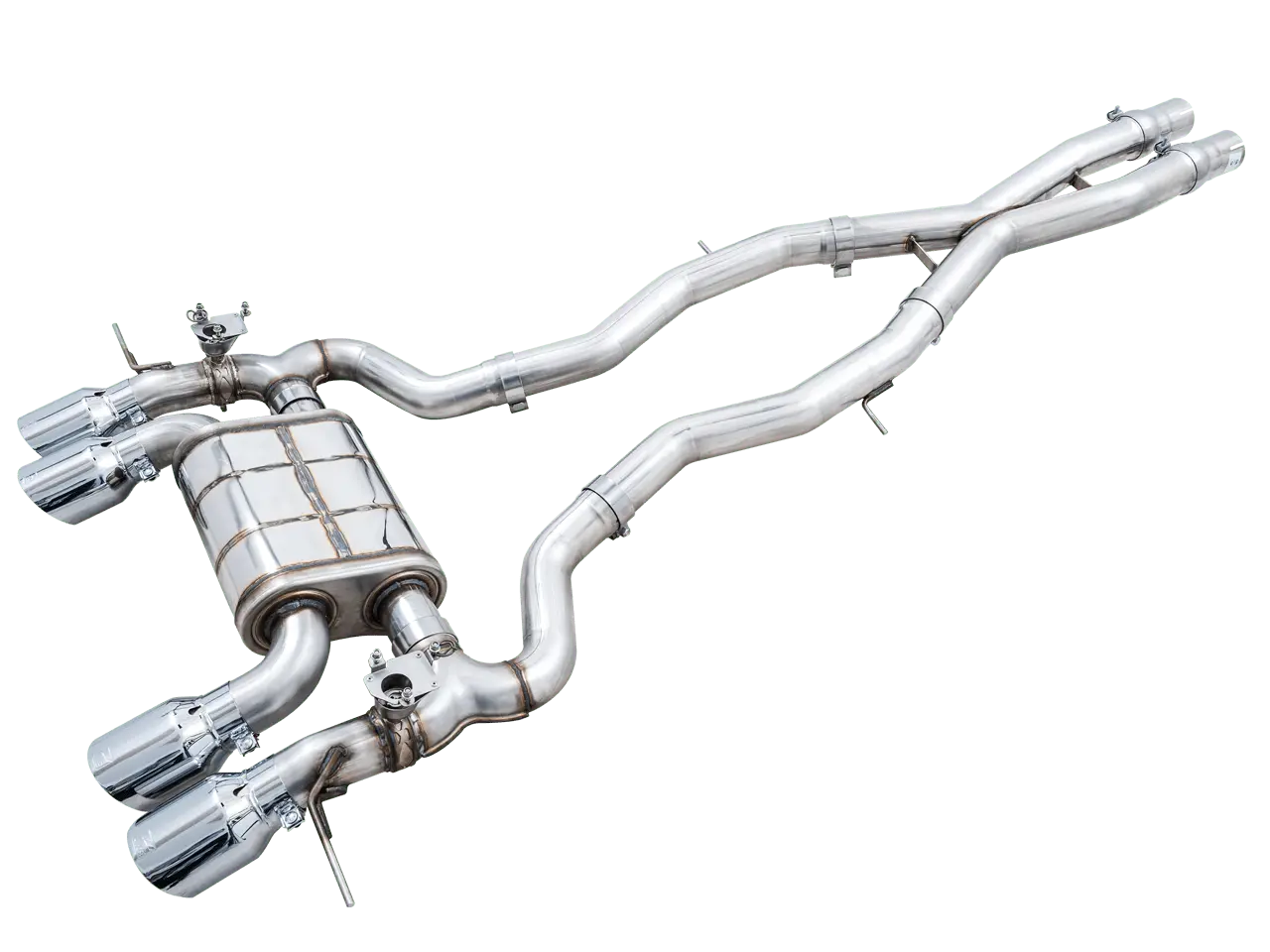 AWE Exhaust SUITE FOR THE BMW G8X M3/M4 - SwitchPath - Chrome Silver Tips №2