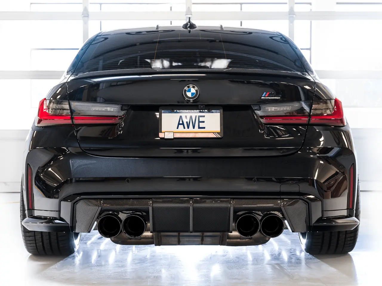 AWE Exhaust SUITE FOR THE BMW G8X M3/M4 - SwitchPath - Diamond Black Tips №7