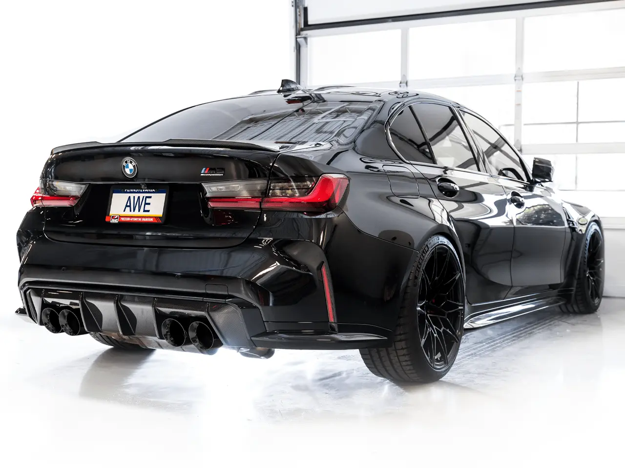 AWE Exhaust SUITE FOR THE BMW G8X M3/M4 - Track Edition - Diamond Black Tips №4