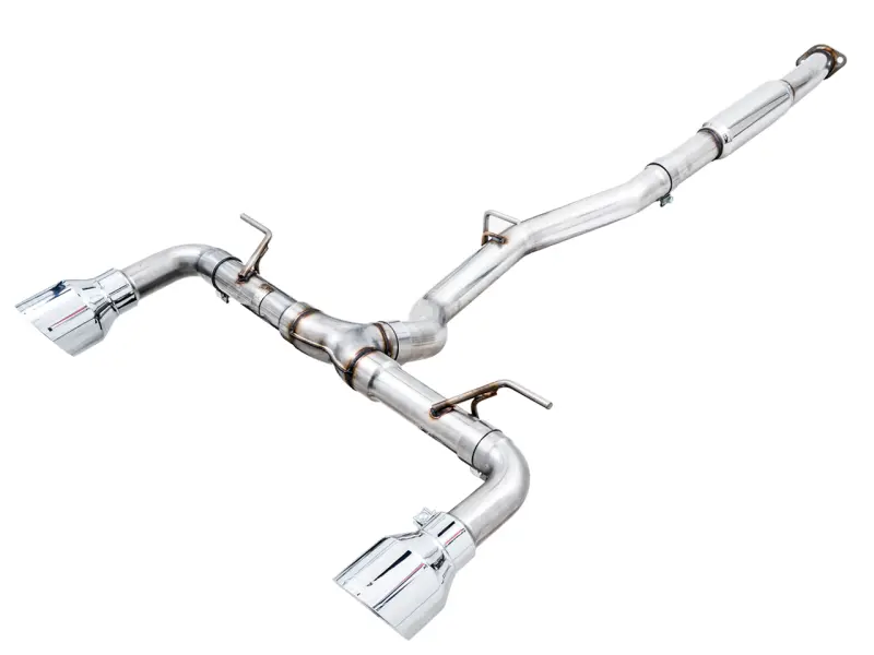 AWE AWE3020-32279 Subaru BRZ/ Toyota GR86/ Toyota 86 Track Edition Cat-Back Exhaust- Chrome Silver Tips