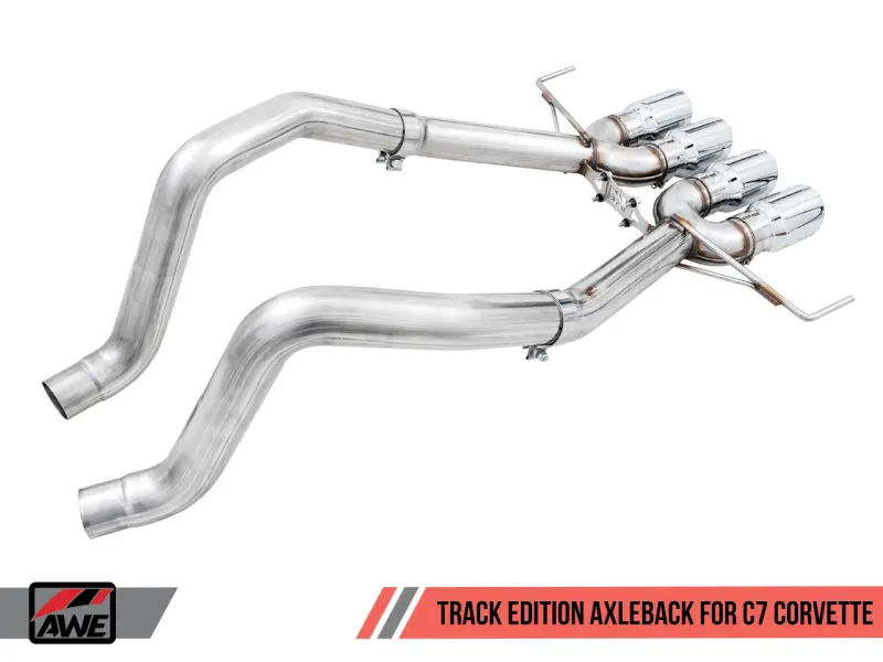 AWE AWE3020-42073 Tuning 14-19 Chevy Corvette C7 Z06/ZR1 (W/O AFM) Track Edition Axle-Back Exhaust W/Chrome Tips №3