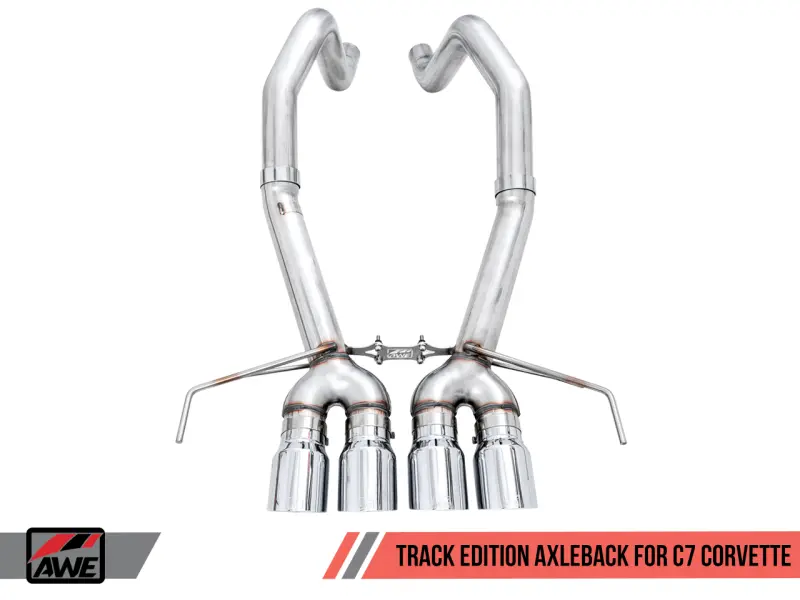 AWE AWE3020-42073 Tuning 14-19 Chevy Corvette C7 Z06/ZR1 (W/O AFM) Track Edition Axle-Back Exhaust W/Chrome Tips №4