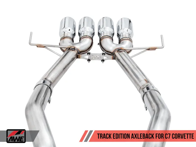 AWE AWE3020-42073 Tuning 14-19 Chevy Corvette C7 Z06/ZR1 (W/O AFM) Track Edition Axle-Back Exhaust W/Chrome Tips №6