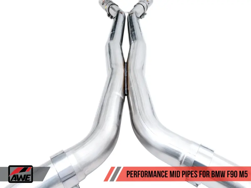 AWE AWE3020-11024 Tuning 18-19 BMW F90 M5 Non-Resonated Performance Mid Pipes №3