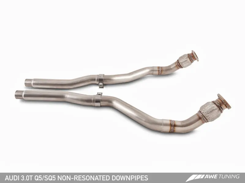 AWE AWE3220-11016 Tuning Audi 8R 3.0T Non-Resonated Downpipes For Q5 / SQ5