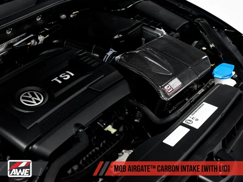 AWE AWE2660-15024 Tuning Audi / Volkswagen MQB 1.8T/2.0T/Golf R Carbon Fiber AirGate Intake W/ Lid №17