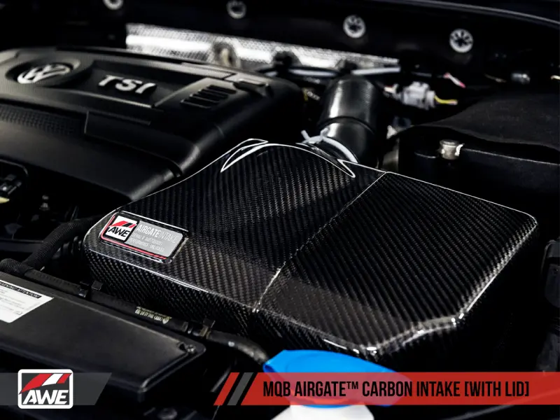 AWE AWE2660-15024 Tuning Audi / Volkswagen MQB 1.8T/2.0T/Golf R Carbon Fiber AirGate Intake W/ Lid №19