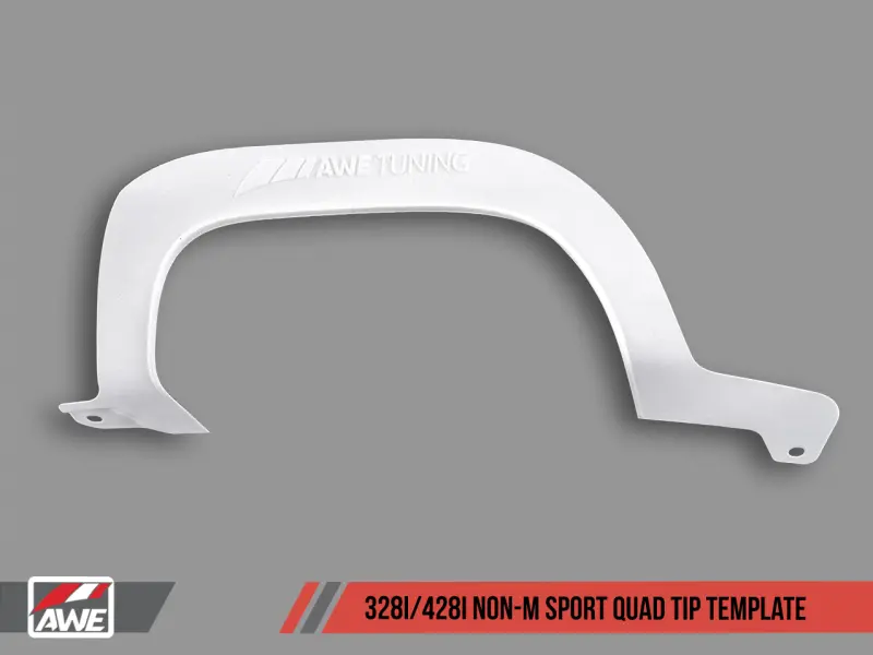 AWE AWE6510-11016 Tuning BMW F3X 328i/428i Non-M Sport Quad Tip Marking Template №1