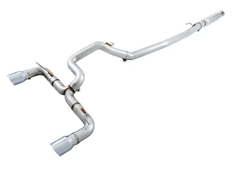 AWE AWE3020-32030 Tuning Ford Focus RS Track Edition Cat-Back Exhaust - Chrome Silver Tips №1