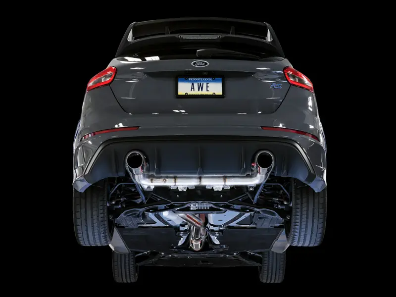 AWE AWE3020-32030 Tuning Ford Focus RS Track Edition Cat-Back Exhaust - Chrome Silver Tips №4