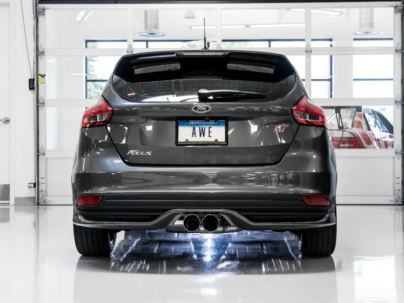 AWE AWE3015-32092 Tuning Ford Focus ST Touring Edition Cat-Back Exhaust - Non-Resonated - Chrome Silver Tips №5