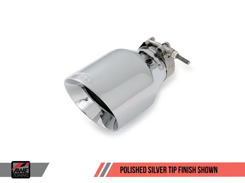 AWE AWE3020-22024 Tuning Mk5 Jetta Mk6 Sportwagen 2.5L Track Edition Exhaust - Polished Silver Tips №4