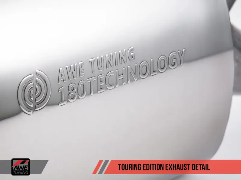 AWE AWE3015-23050 Tuning Mk6 GLI 2.0T - Mk6 Jetta 1.8T Touring Edition Exhaust - Diamond Black Tips №10