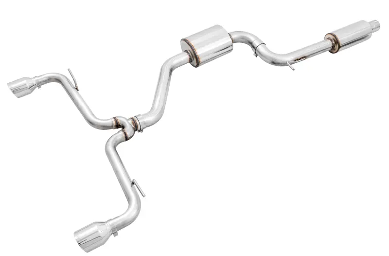 AWE AWE3015-32096 Tuning Volkswagen GTI MK7.5 2.0T Touring Edition Exhaust W/Chrome Silver Tips 102mm