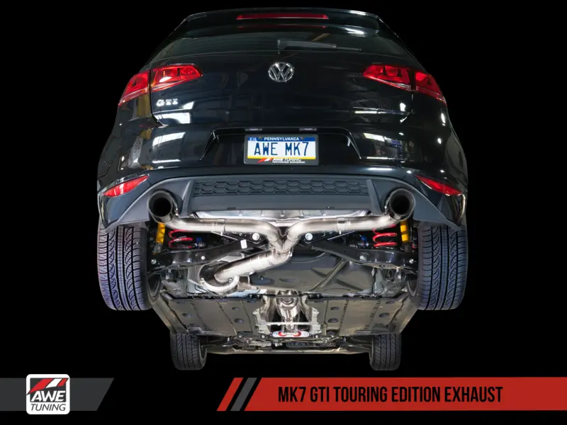 AWE AWE3015-32046 Tuning VW MK7 GTI Touring Edition Exhaust - Chrome Silver Tips №5