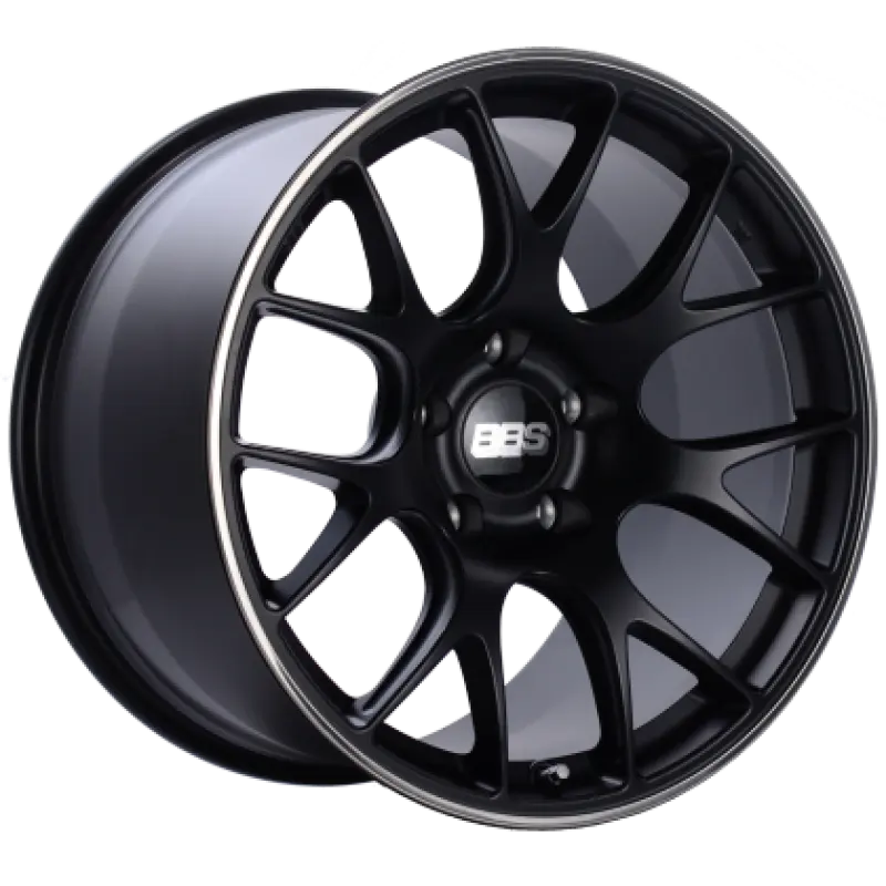 BBS BBSCH122BPO CH-R 19x8.5 5x112 ET40 Satin Black Polished Rim Protector Wheel -82mm PFS/Clip Required №1