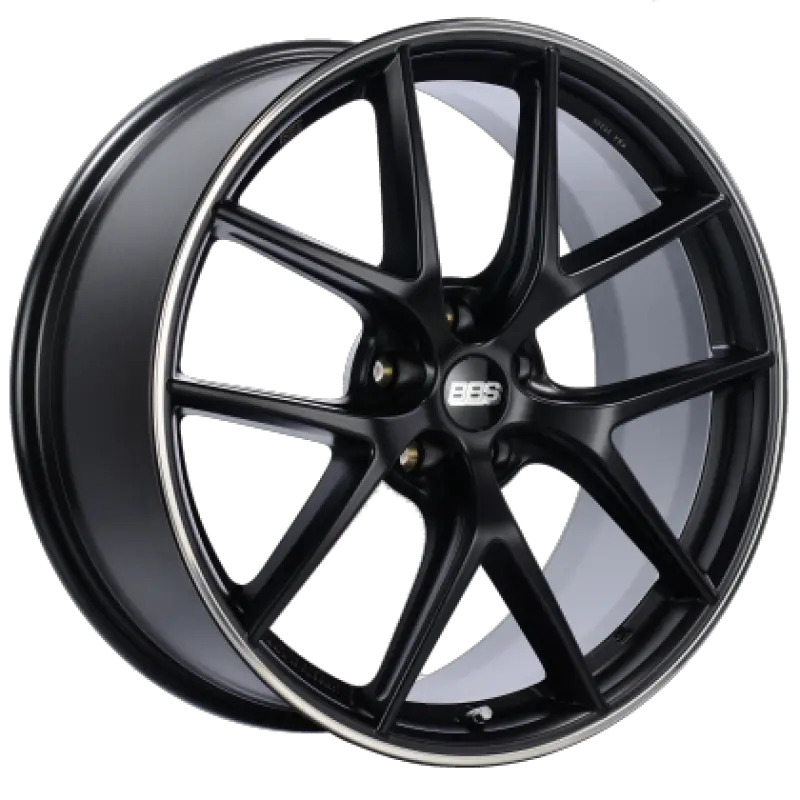 BBS BBSCI2201BPO CI-R 19x9 5x112 ET42 Satin Black Polished Rim Protector Wheel -82mm PFS/Clip Required №1