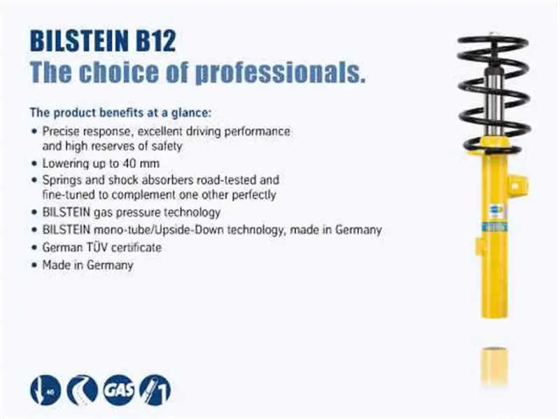 Bilstein BIL46-180605 B12 2006 BMW 330xi Base Sedan Front And Rear Suspension Kit №2