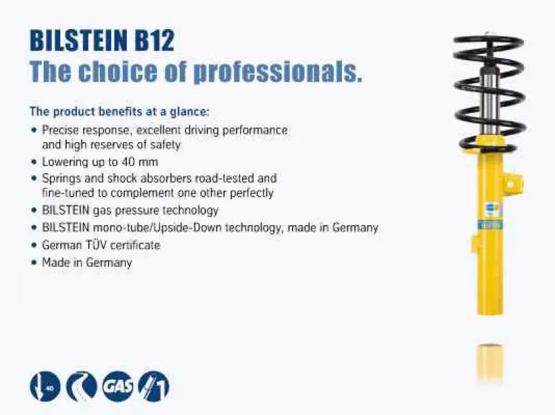 Bilstein BIL46-180605 B12 2006 BMW 330xi Base Sedan Front And Rear Suspension Kit №4