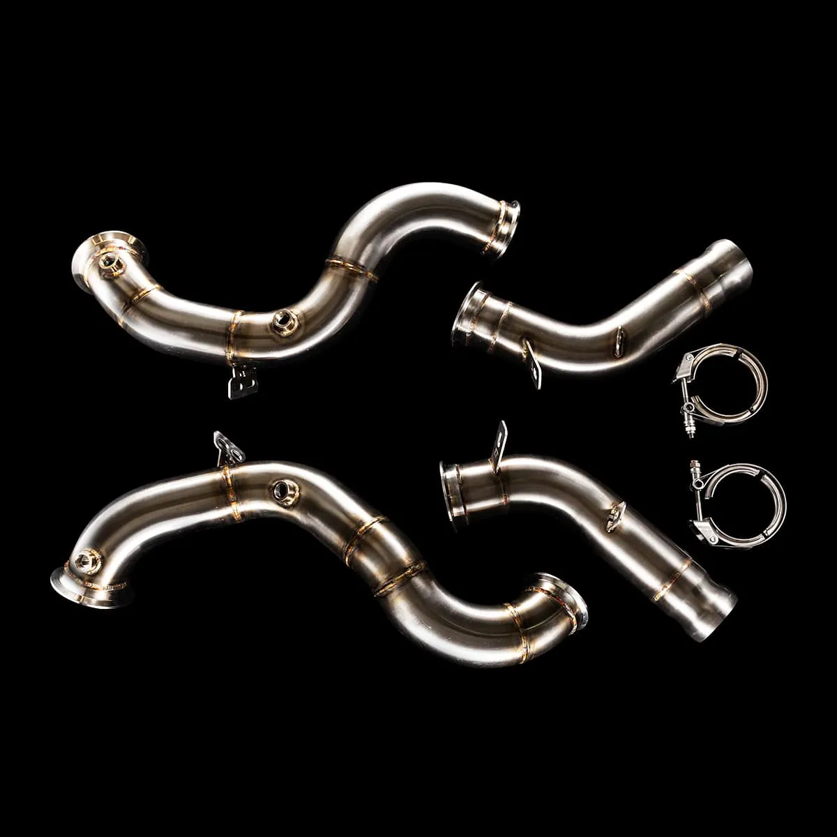 BlackBoost Mercedes GLC63(S) M177 (X253/C253) Catless Downpipes BlackBoost Mercedes GLC63(S) M177 (X253/C253) Catless Downpipes
