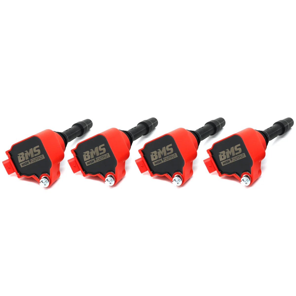BMS Комплект высокопроизводительных катушек зажигания BMW, MINI, Supra, для B36/B38/B46/B48 (4 Cyl) Красные