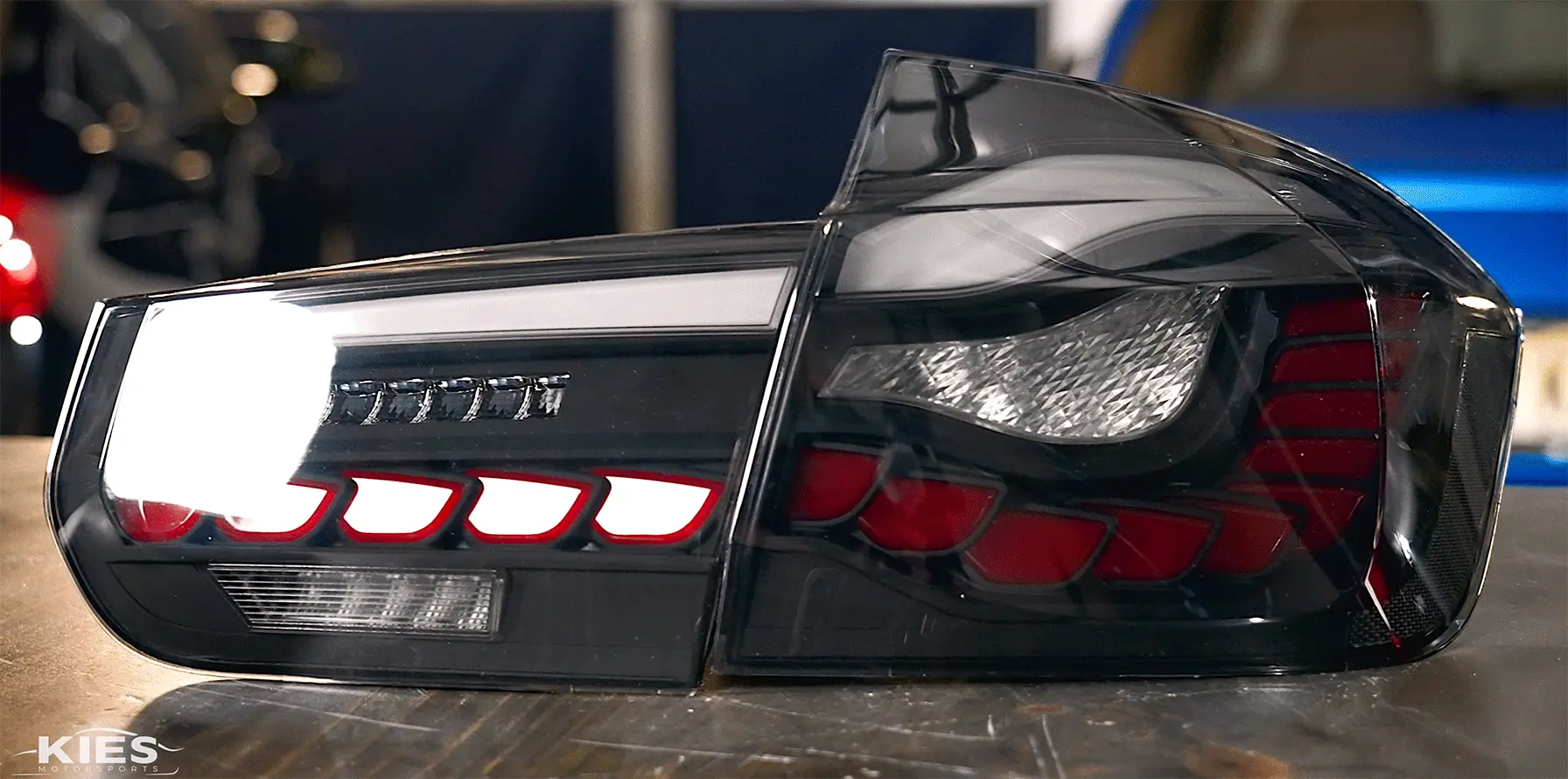 BMW 3 Series (F30) & M3 (F80) GTS Style OLED Sequential Tail Lights SET (V1) - BLACKLINE №7