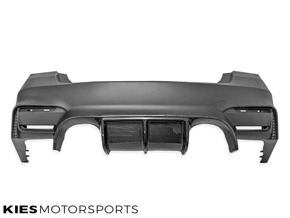 BMW 3 Series (F30) M3 Conversion VSX Carbon Fiber Rear Diffuser (3 Piece) №3