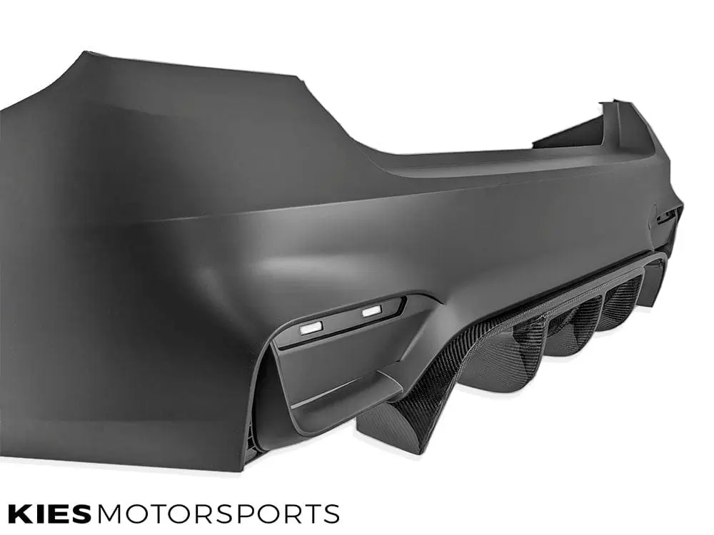 BMW 3 Series (F30) M3 Conversion VSX Carbon Fiber Rear Diffuser (3 Piece) №5