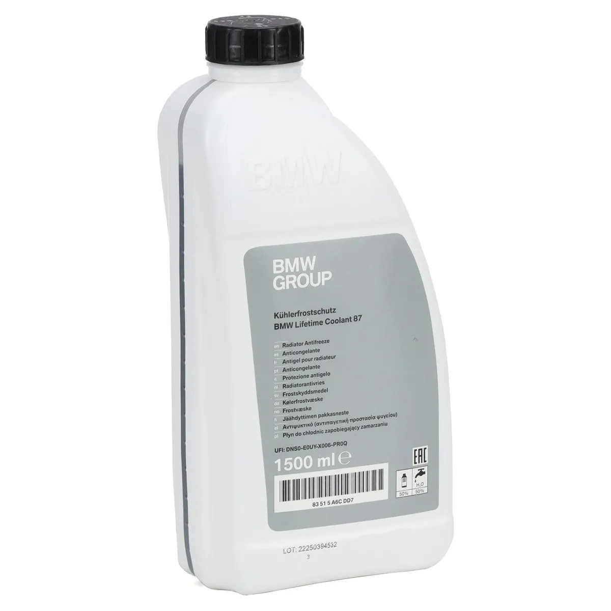 BMW 83515A6CDD7 Концентрат антифриза BMW Lifetime Coolant 87 синий (1,5л) №1