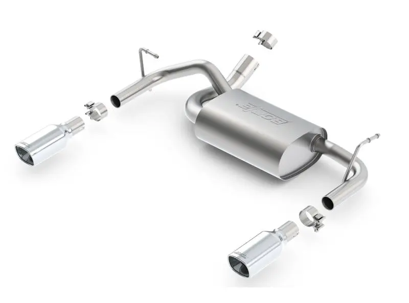 Borla BOR11834 12-16 Jeep Wrangler 3.6L AT/MT 4WD Single Split Rr Exit Touring Exhaust (Rear Section Only)