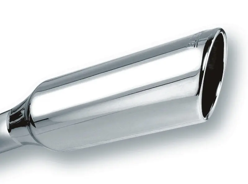 Borla BOR20245 2.25in Inlet 4in Round Rolled Angle Cut X 12in Long Embossed Exhaust Tip