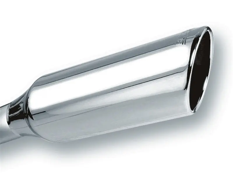 Borla BOR20245 2.25in Inlet 4in Round Rolled Angle Cut X 12in Long Embossed Exhaust Tip №2