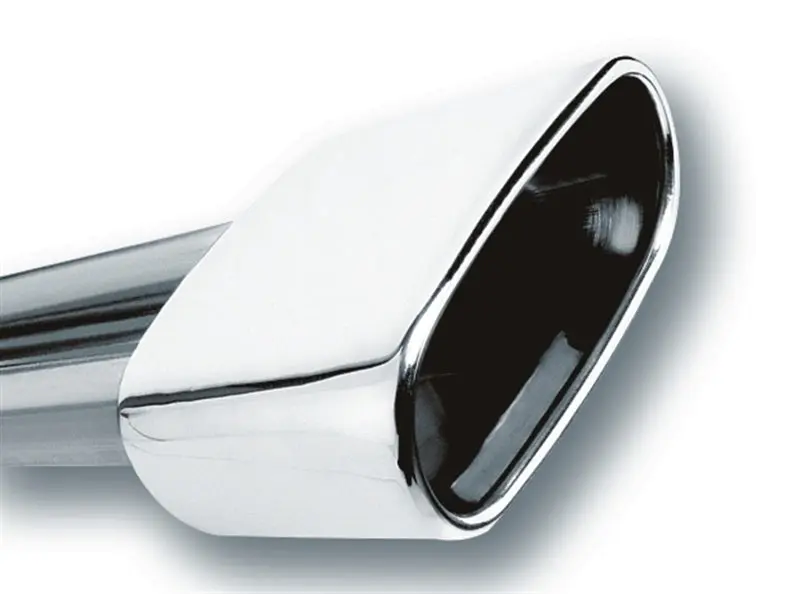 Borla BOR20244 2.5in Inlet 6.69in X 3in Rectangular Rolled Angle Cut Single Inlet X 5.63in Long Exhaust Tip