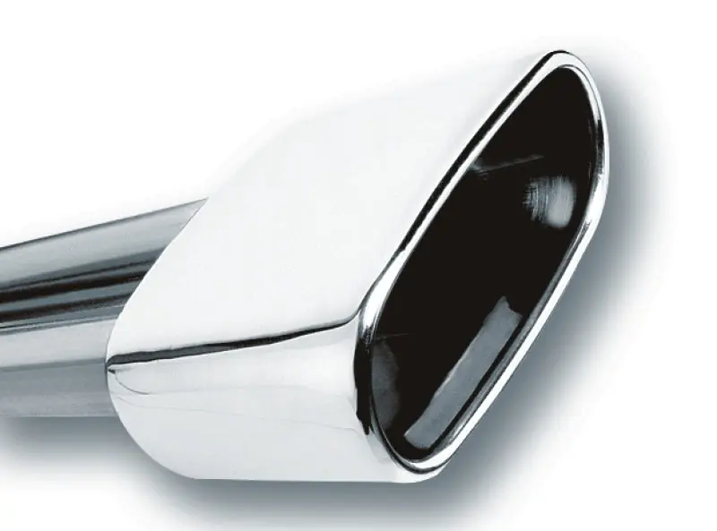 Borla BOR20244 2.5in Inlet 6.69in X 3in Rectangular Rolled Angle Cut Single Inlet X 5.63in Long Exhaust Tip №2