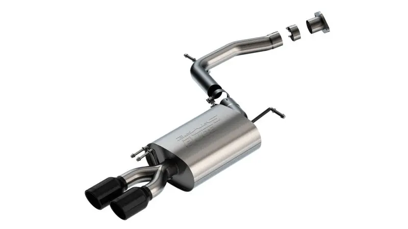 Borla BOR11980BC 20-22 Hyundai Palisade/2023 Kia Telluride 3.8L V6 S-Type Axle-Back Exhaust W/ Black Chrome Tip