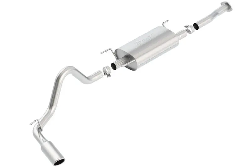 Borla BOR140680 2016 Toyota Tacoma 3.5L V6 Auto 4DR CC SB S-Type 2.5in Single Left Rear Exit 4in Tip Exhaust