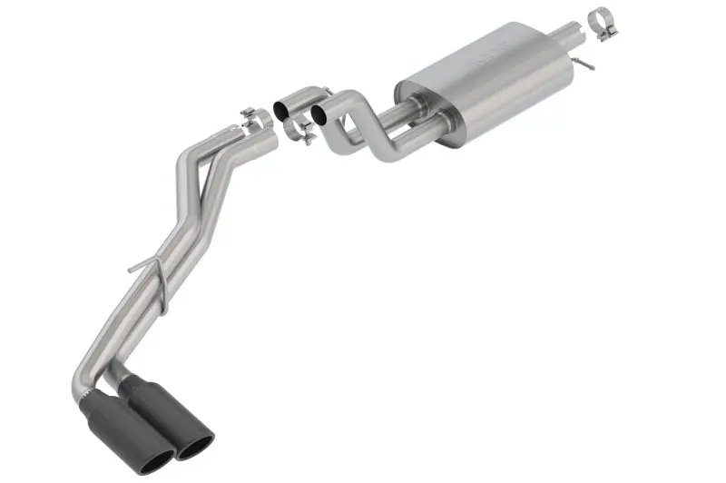 Borla BOR140789BC 2019 Ford Ranger XL/XLT/Lariat 2.3L 2/4WD WB S-Type Catback Exhaust W/ Dual Blk Chrome Tips