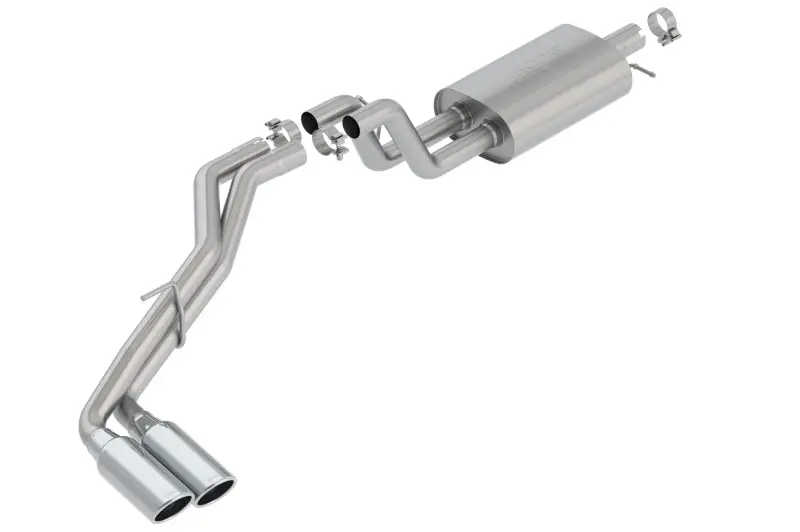 Borla BOR140789 2019 Ford Ranger XL/XLT/Lariat 2.3L 2/4WD WB S-Type Catback Exhaust W/ Dual Chrome Tips №1