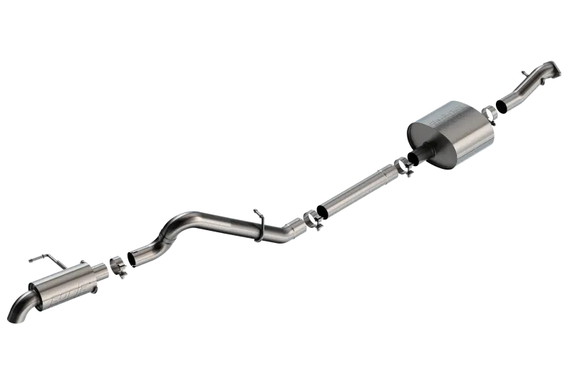 Borla BOR140901 21-22 Ford Bronco 2.7L 2DR/4DR T-304 Stainless Steel Cat-Back Touring Exhaust - Brushed