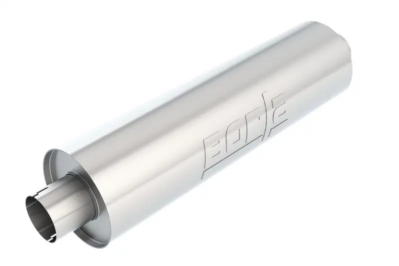 Borla BOR400500 Heavy Duty (Truck) Muffler - 3in Center-Center 24in X 6.75in Round (Notched)